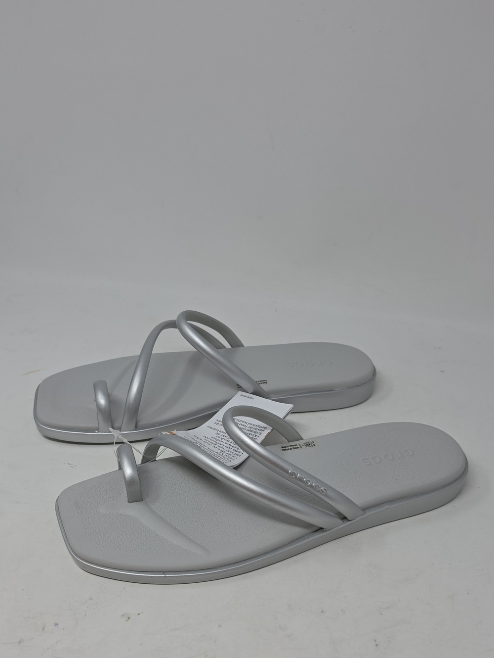 Crocs Metallic Women's Minimalist Toe-Loop Sandals Womens 8